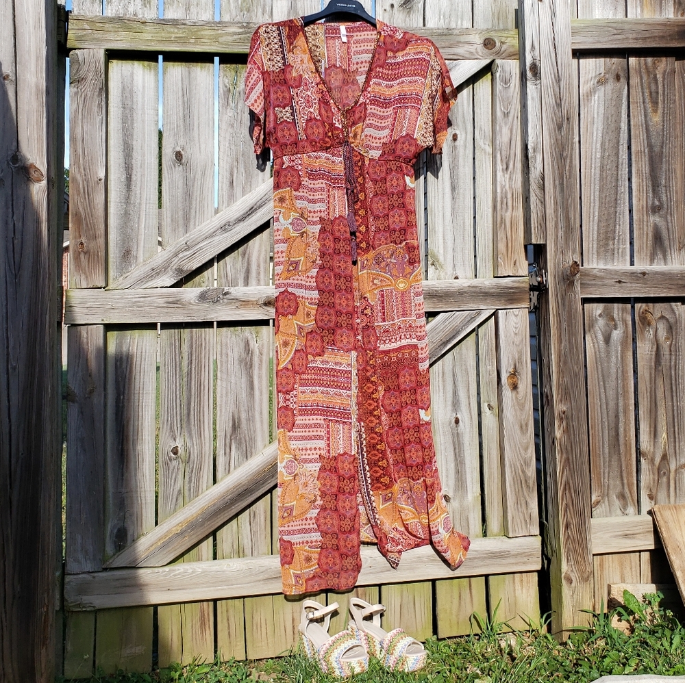 Multicolored Boho Maxi dress